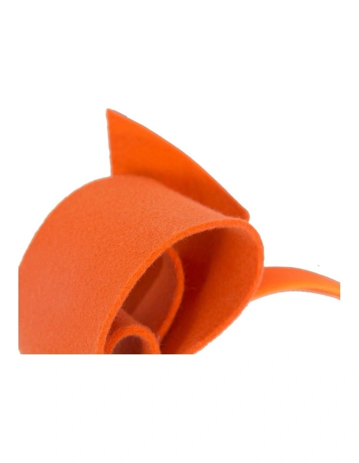 Orange felt bow fascinator by Max Alexander J435OR image 2
