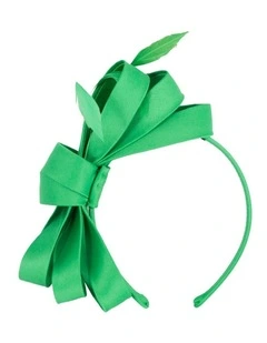 Green bow racing fascinator by Max Alexander J444 J444GRN