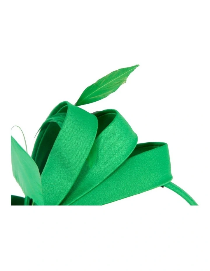 Green bow racing fascinator by Max Alexander J444 J444GRN image 2