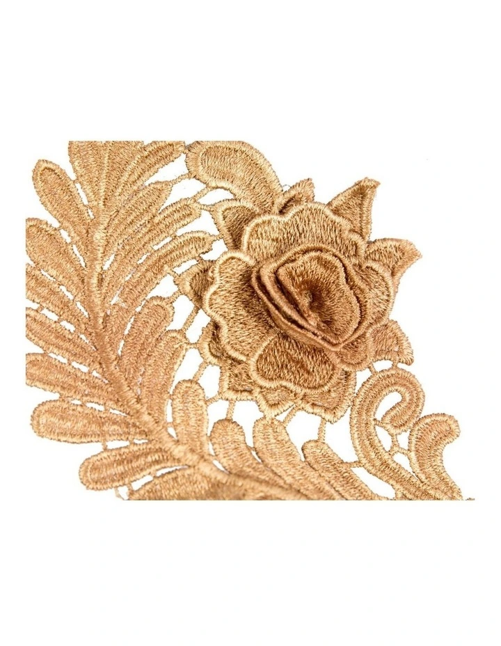 Elegant Gold Lace Fascinator by Max Alexander J452GLD image 2