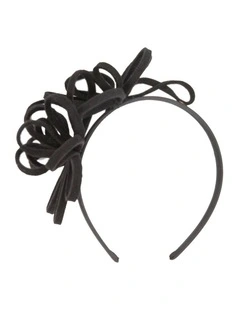 Black felt winter fascinator by Max Alexander J445B