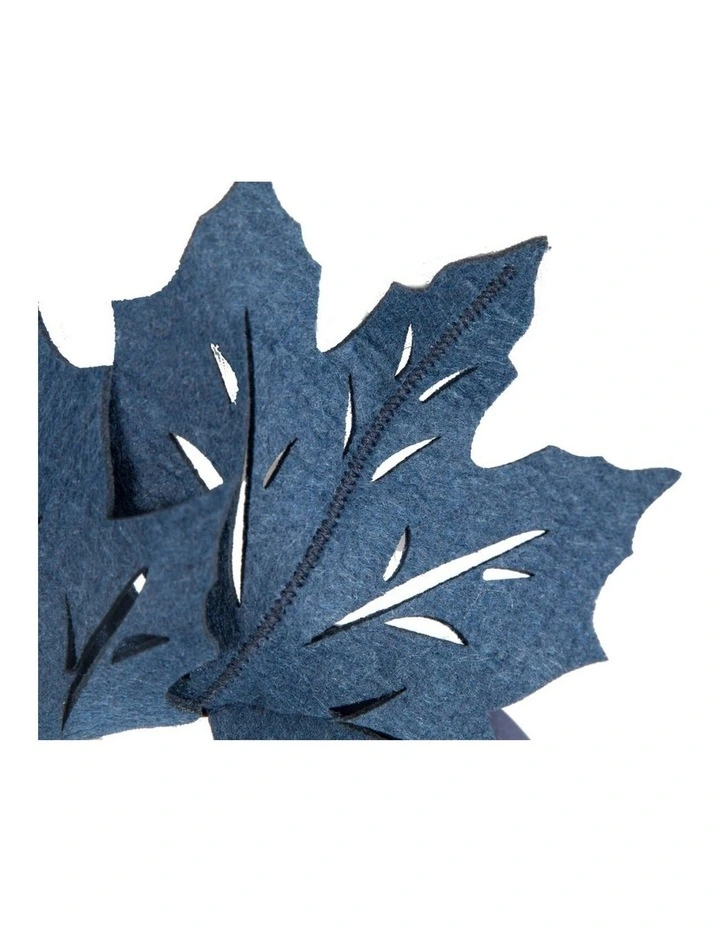 Navy laser cut maple leafs on headband MA757N image 2
