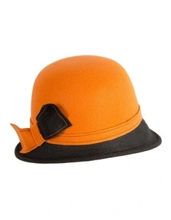 Orange & Black Winter Fashion Hat by Max Alexander J454ORB