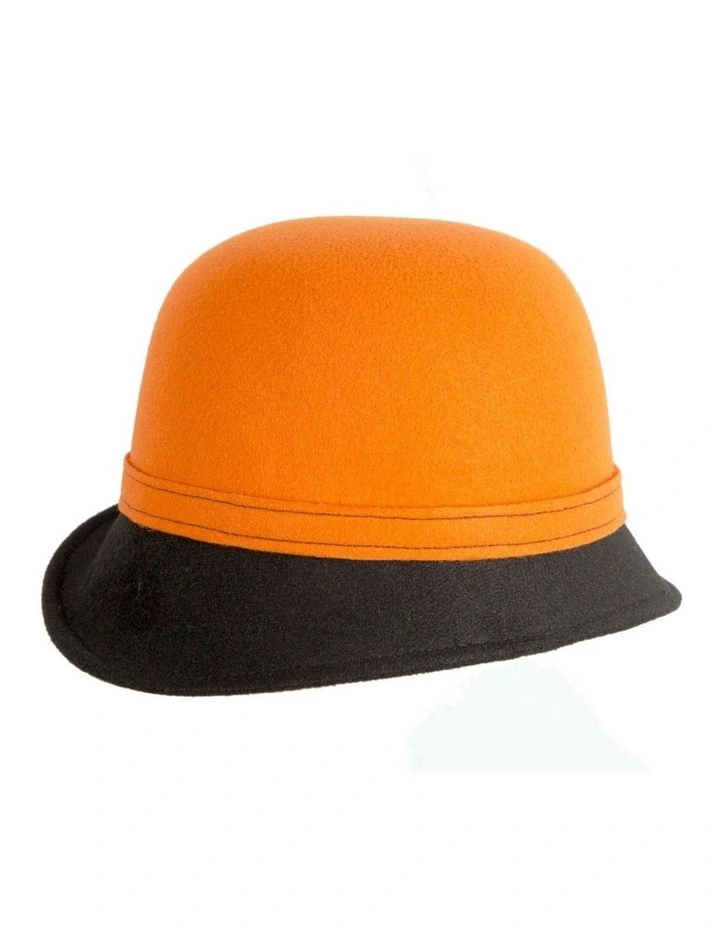 Orange & Black Winter Fashion Hat by Max Alexander J454ORB image 2