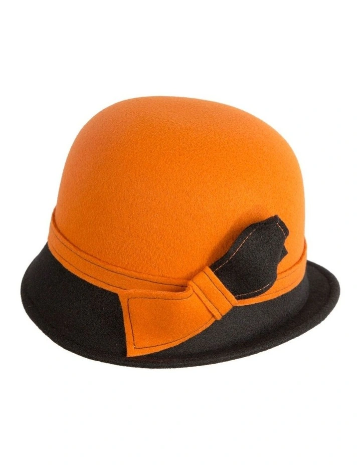 Orange & Black Winter Fashion Hat by Max Alexander J454ORB image 3