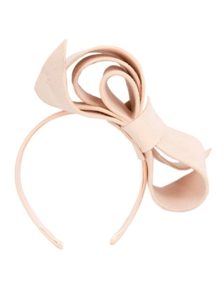Nude felt bow fascinator by Max Alexander J435NU image 3