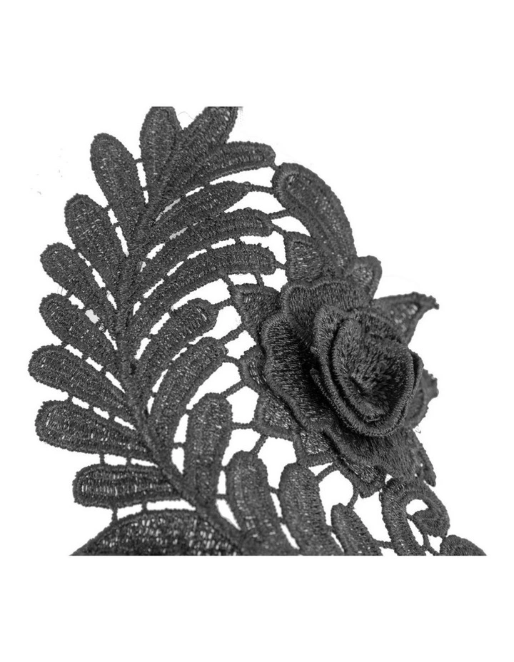 Elegant Black Lace Fascinator by Max Alexander J452B image 2