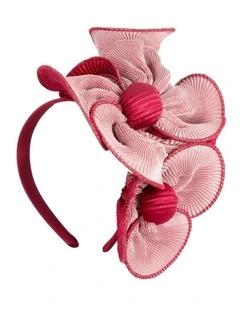 Pink & Wine racing fascinator by Max Alexander J442PIW