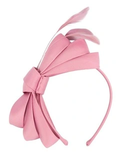 Pink bow racing fascinator by Max Alexander J444 J444PI