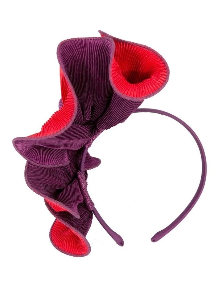Red & purple racing fascinator by Max Alexander J442RPR image 3
