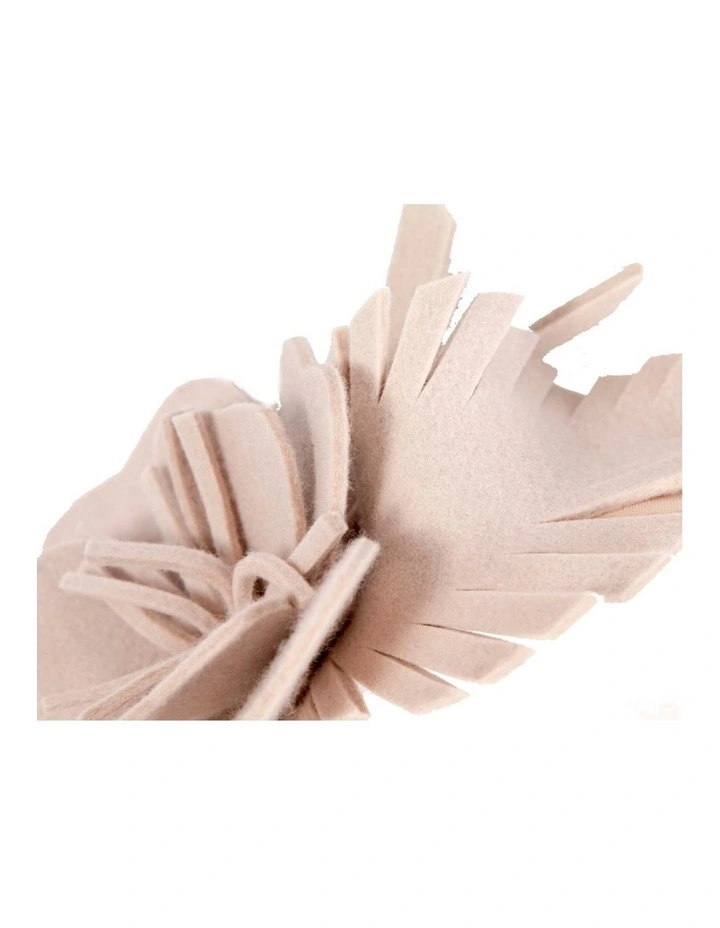 Sand felt flower winter fascinator by Max Alexander J443SND image 2