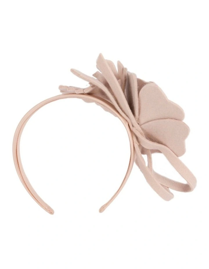 Sand felt flower winter fascinator by Max Alexander J443SND image 3
