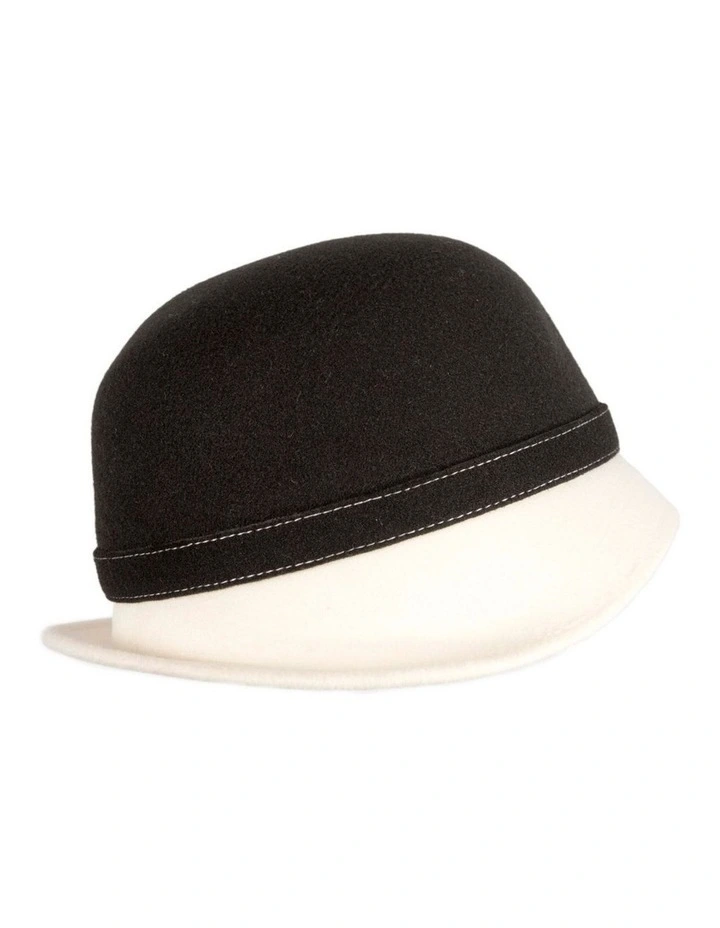 Black & Cream Winter Fashion Hat by Max Alexander J454BC image 3