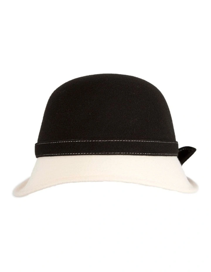 Black & Cream Winter Fashion Hat by Max Alexander J454BC image 5