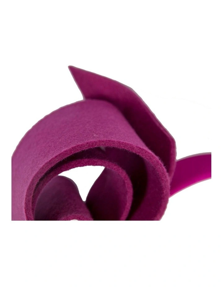 Fuchsia felt bow fascinator by Max Alexander J435F image 2