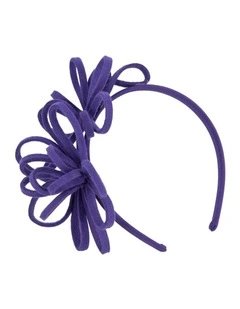 Purple felt winter fascinator by Max Alexander J445PR