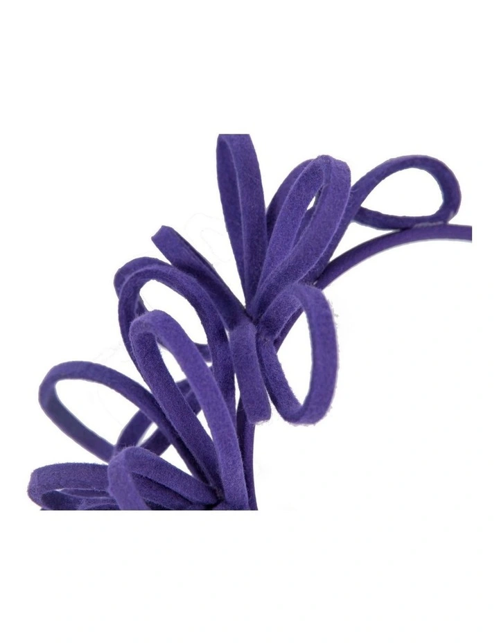 Purple felt winter fascinator by Max Alexander J445PR image 2