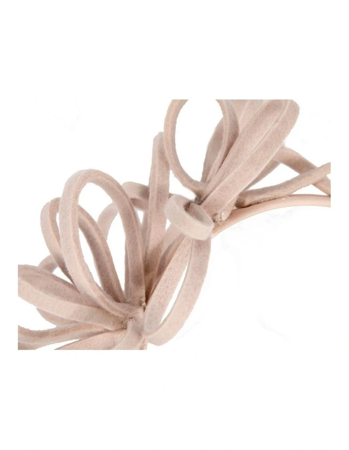 Sand felt winter fascinator by Max Alexander J445SND image 2