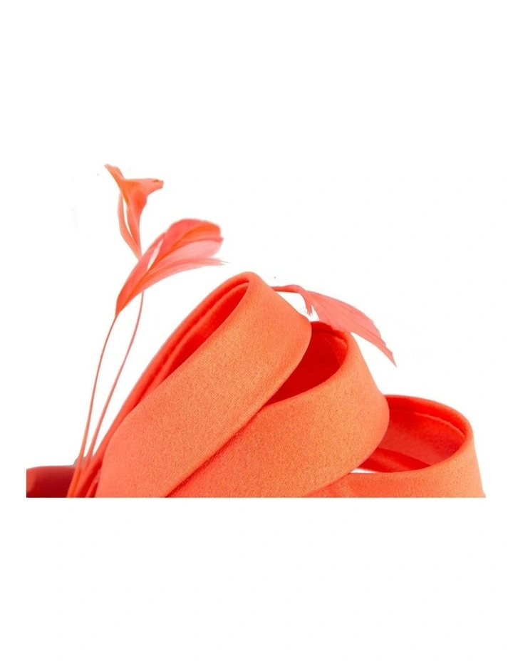 Orange bow racing fascinator by Max Alexander J444 J444OR image 2