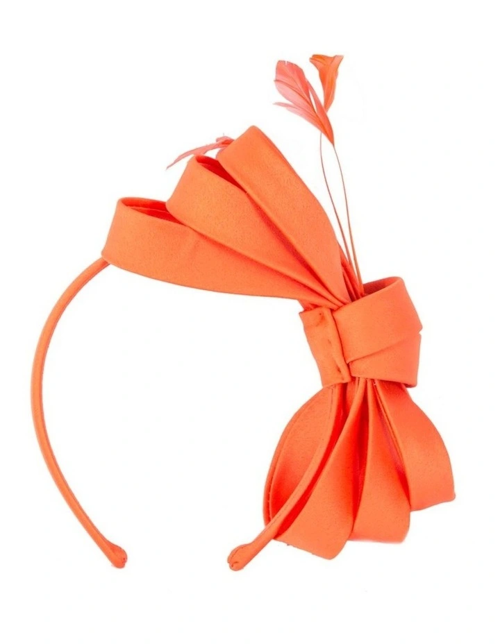 Orange bow racing fascinator by Max Alexander J444 J444OR image 3