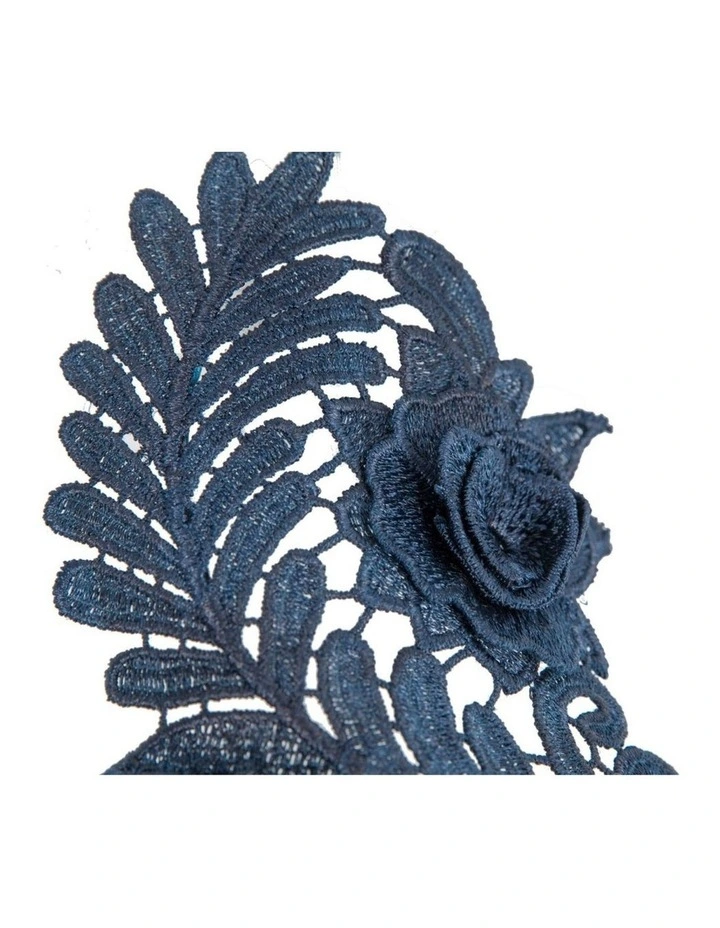Elegant Navy Lace Fascinator by Max Alexander J452N image 2