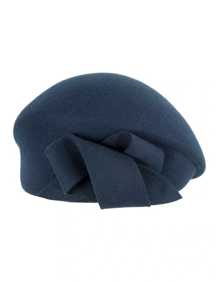 Navy felt beret hat by Max Alexander J432N image 3