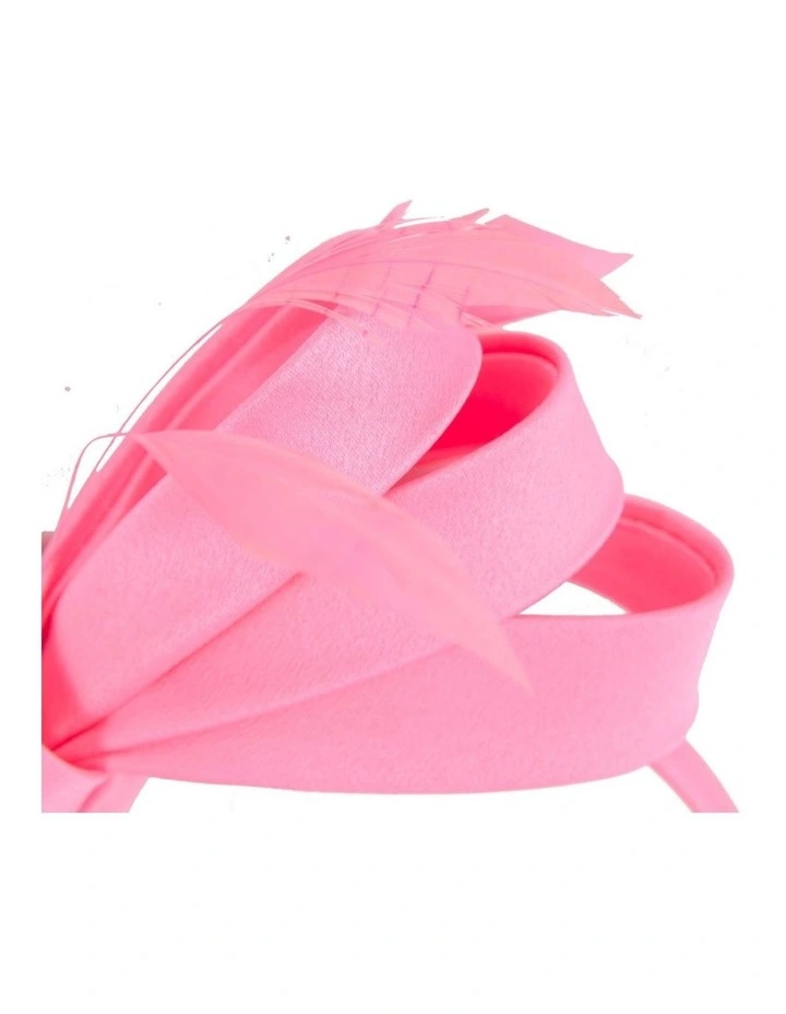 Hot pink bow racing fascinator by Max Alexander J444HP image 2