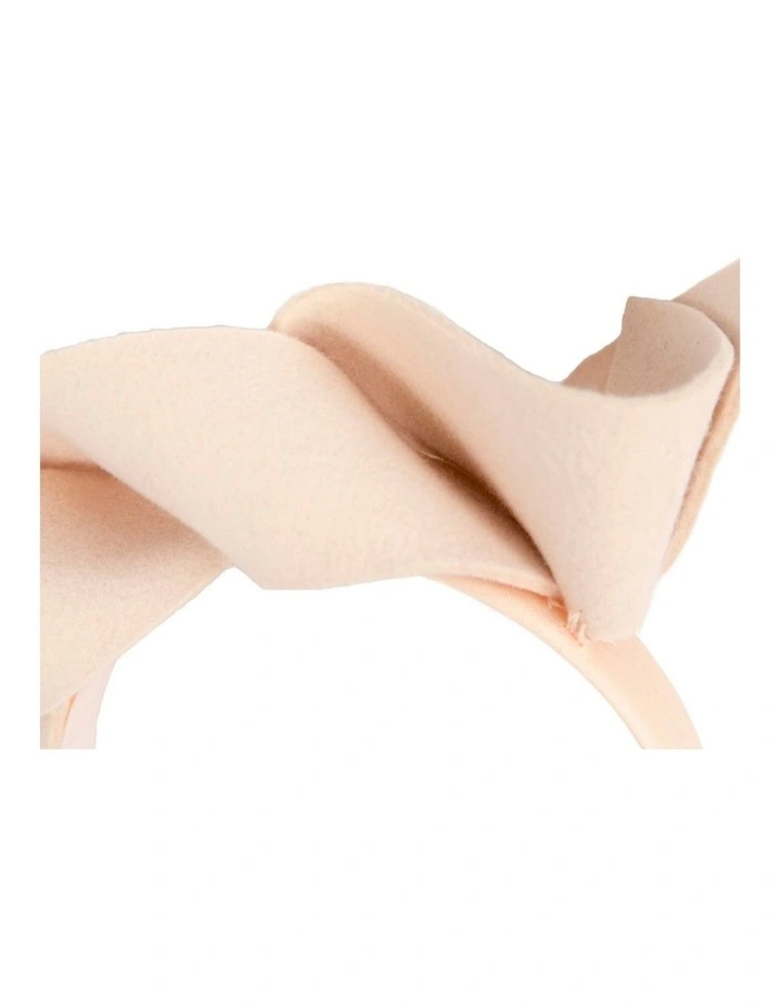 Twisted nude felt winter racing fascinator by Max Alexander J438NU image 2