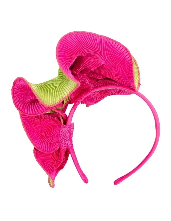 Lime & Fuchsia racing fascinator by Max Alexander J442LF image 3