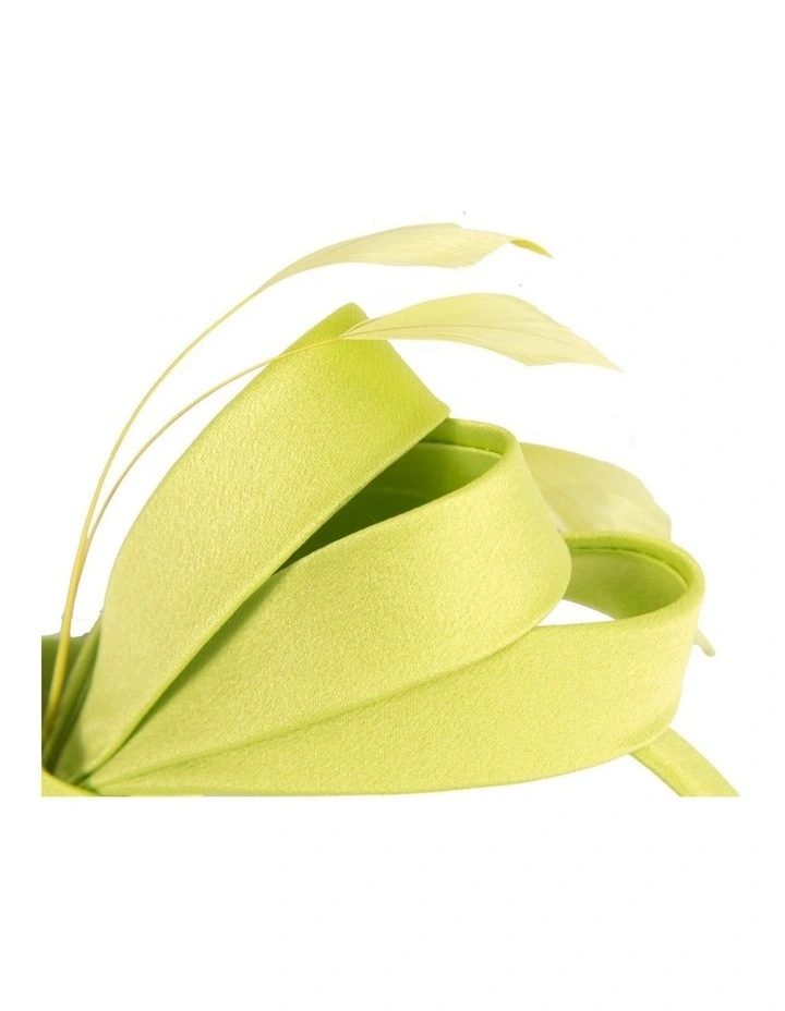 Lime green bow racing fascinator by Max Alexander J444LM image 2