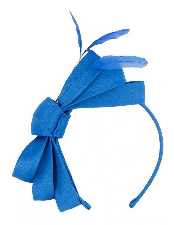 Royal blue bow racing fascinator by Max Alexander J444RB image 1