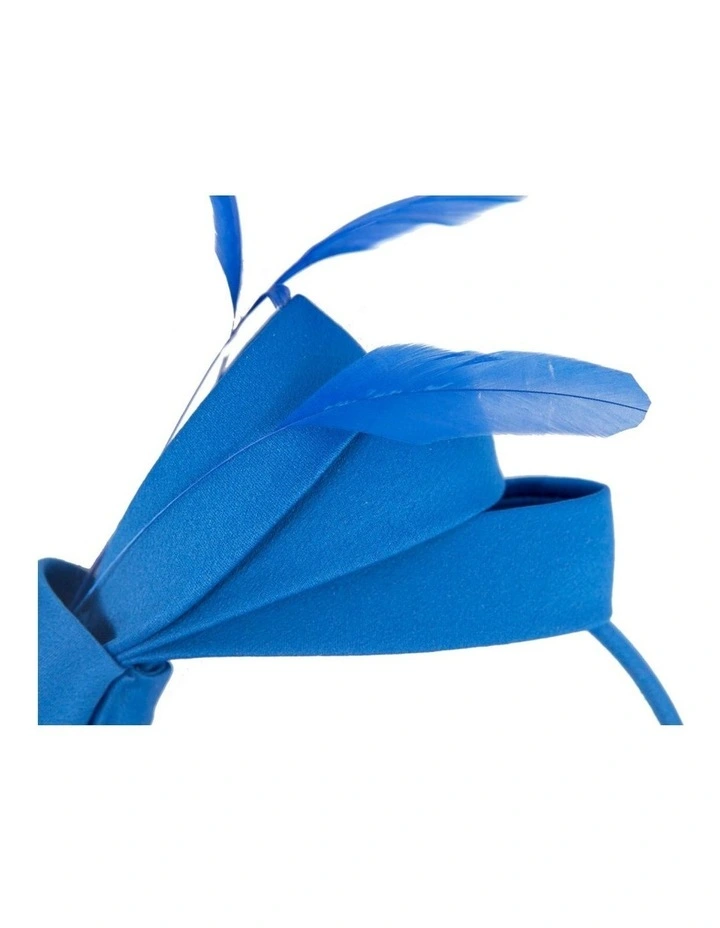 Royal blue bow racing fascinator by Max Alexander J444RB image 2