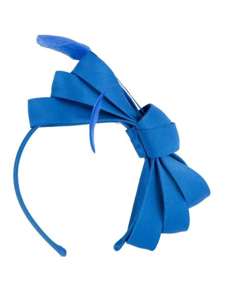 Royal blue bow racing fascinator by Max Alexander J444RB image 3