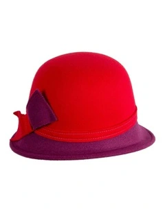 Red & Wine Winter Fashion Hat by Max Alexander J454RW