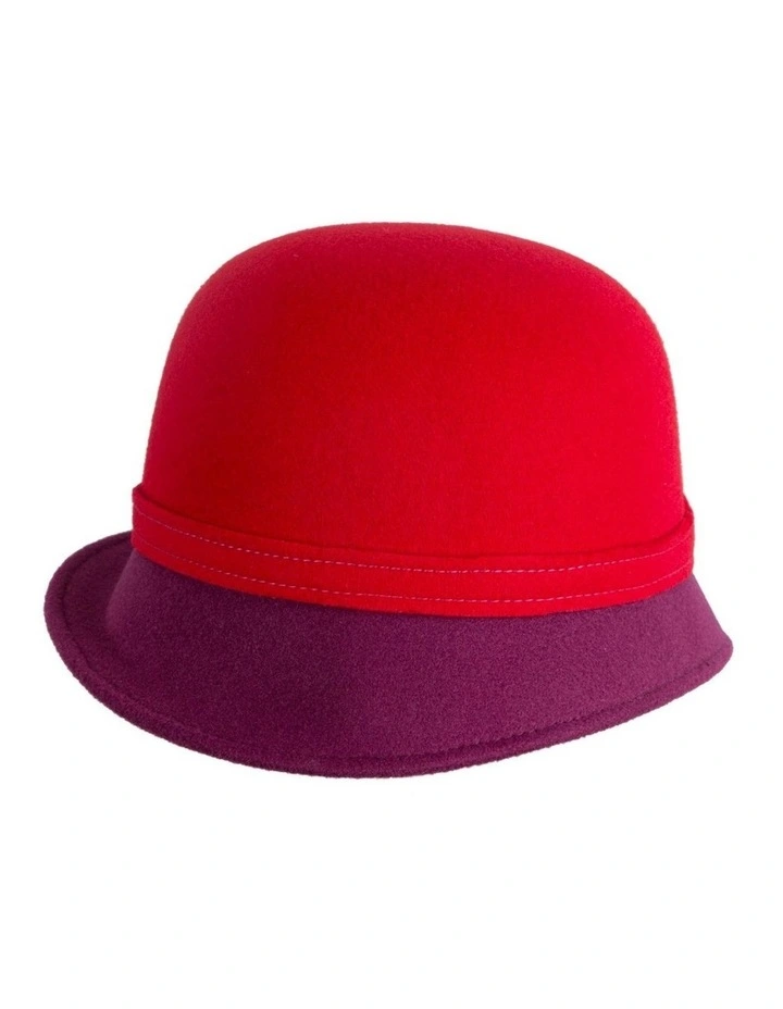 Red & Wine Winter Fashion Hat by Max Alexander J454RW image 2