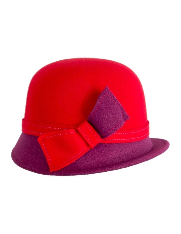 Red & Wine Winter Fashion Hat by Max Alexander J454RW image 3