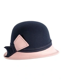 Navy & Pink Winter Fashion Hat by Max Alexander J454NPI