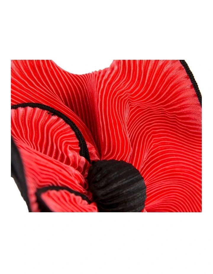 Coral & black racing fascinator by Max Alexander J442CRB image 2