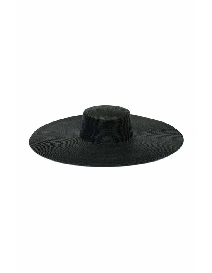 Savannah Racewear Wide-Brim Boater in Black image 7