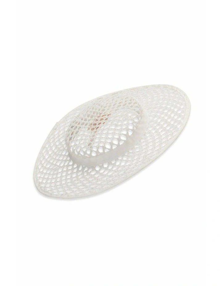 Cassy Racewear Boater in White image 1
