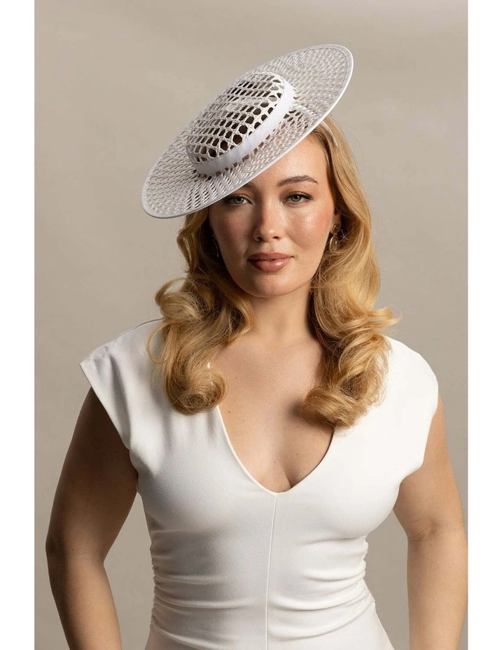 Cassy Racewear Boater in White image 2