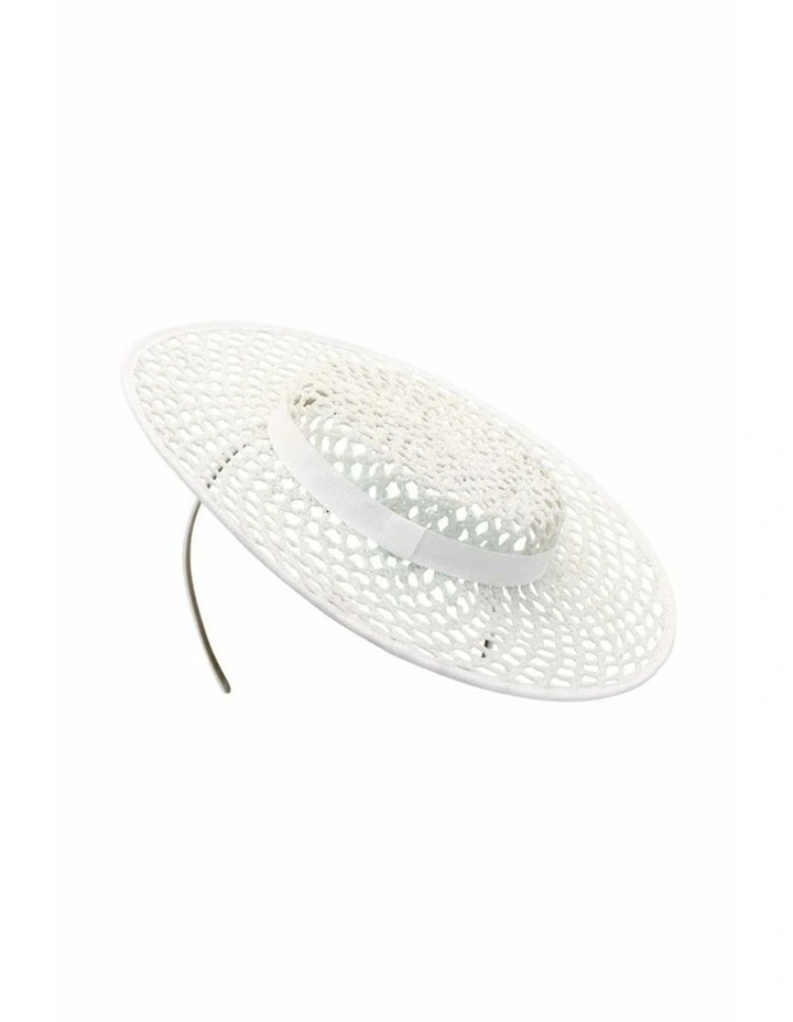 Cassy Racewear Boater in White image 3