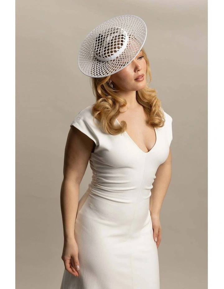 Cassy Racewear Boater in White image 4