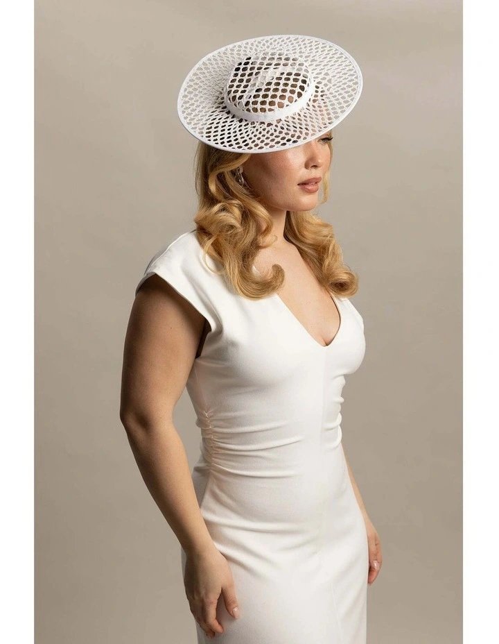 Cassy Racewear Boater in White image 5