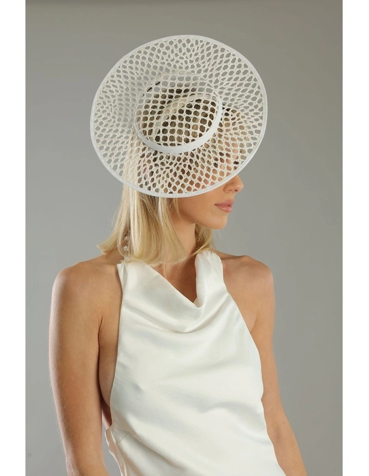 Cassy Racewear Boater in White image 6