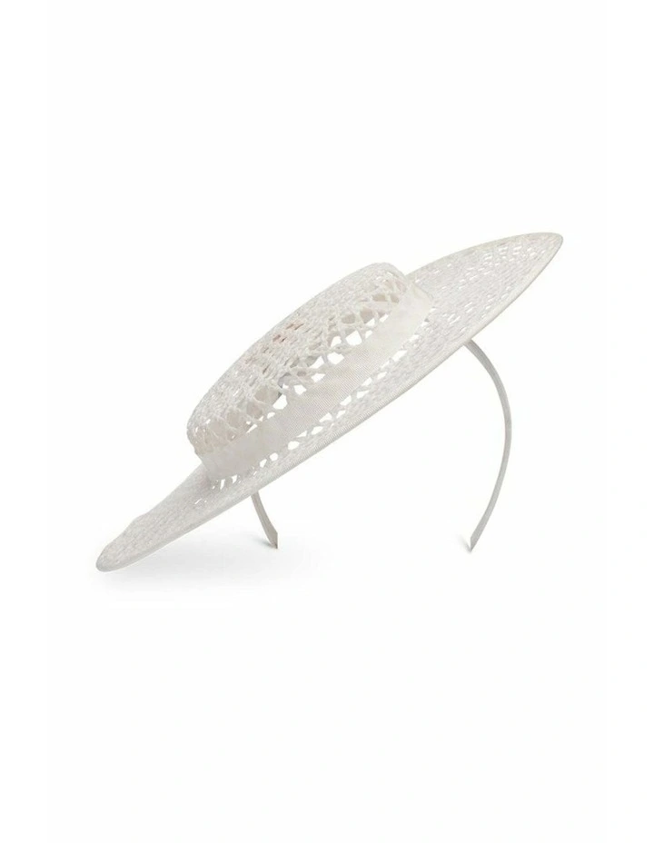 Cassy Racewear Boater in White image 7