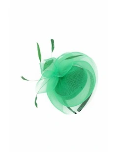 Elisa Fascinator in Emerald