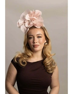 Cindy Fascinator in Pale Pink