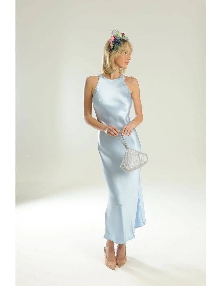 Claudia Flower Crown Headband in Blue image 7