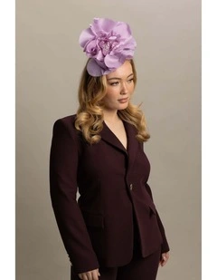 Cindy Fascinator in Lilac Purple